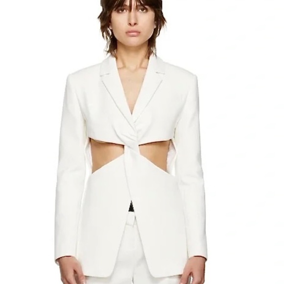 Coperni White Cut-Out Blazer New With Tags US6/Medium FR38 - Picture 2 of 15
